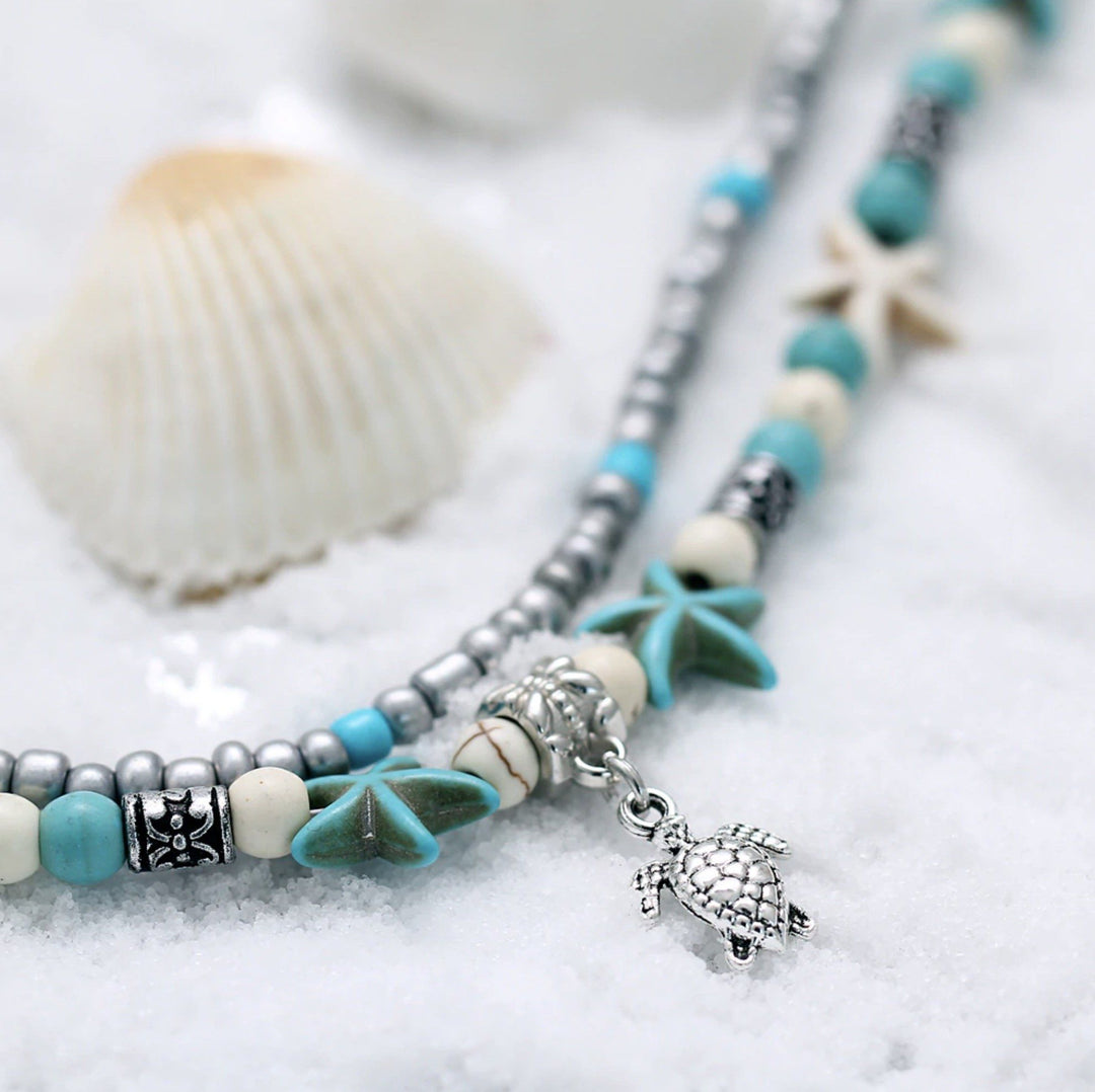 Islyn™ Starfish and Sea Turtle Anklet
