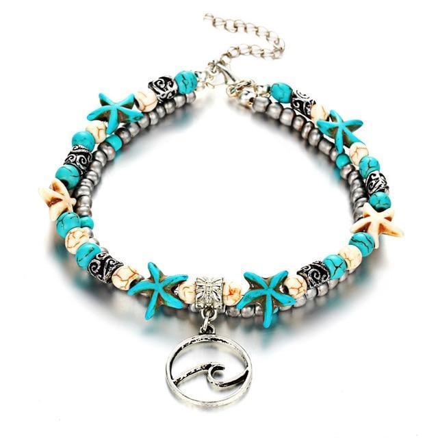Islyn™ Starfish and Sea Turtle Anklet