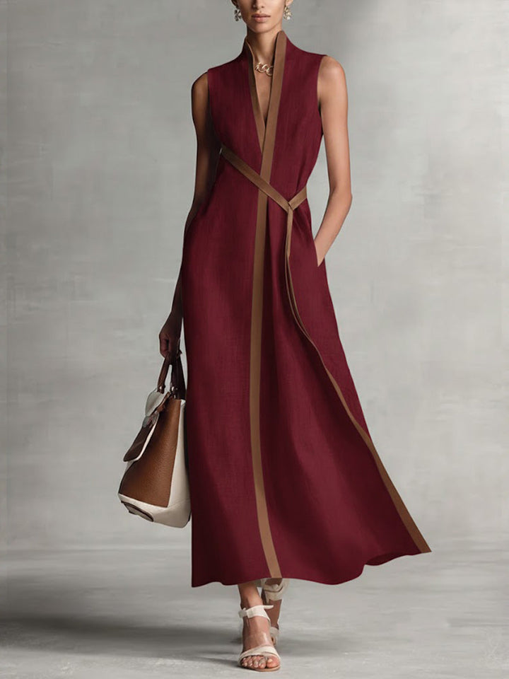 Bexley™ Refined Linen Blend Wrap Maxi Dress