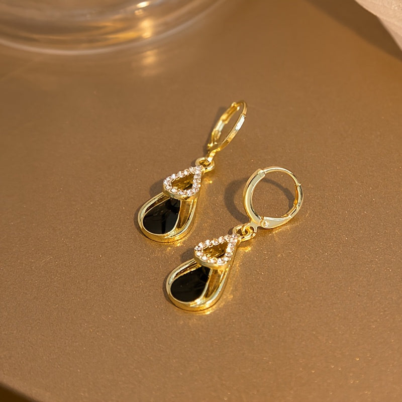 Ralia™ Double Drop Earrings with Cutout Design and Elegant Finish