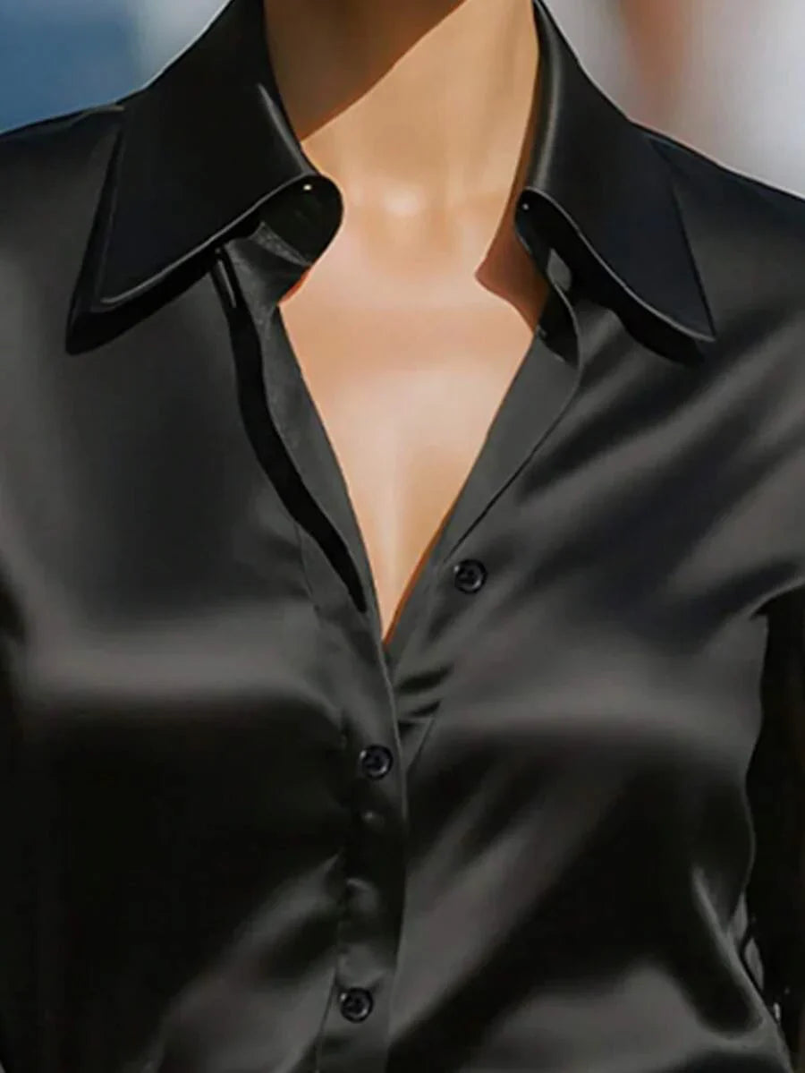 Ellery™ Elegant Blouse with Sheer Sleeves