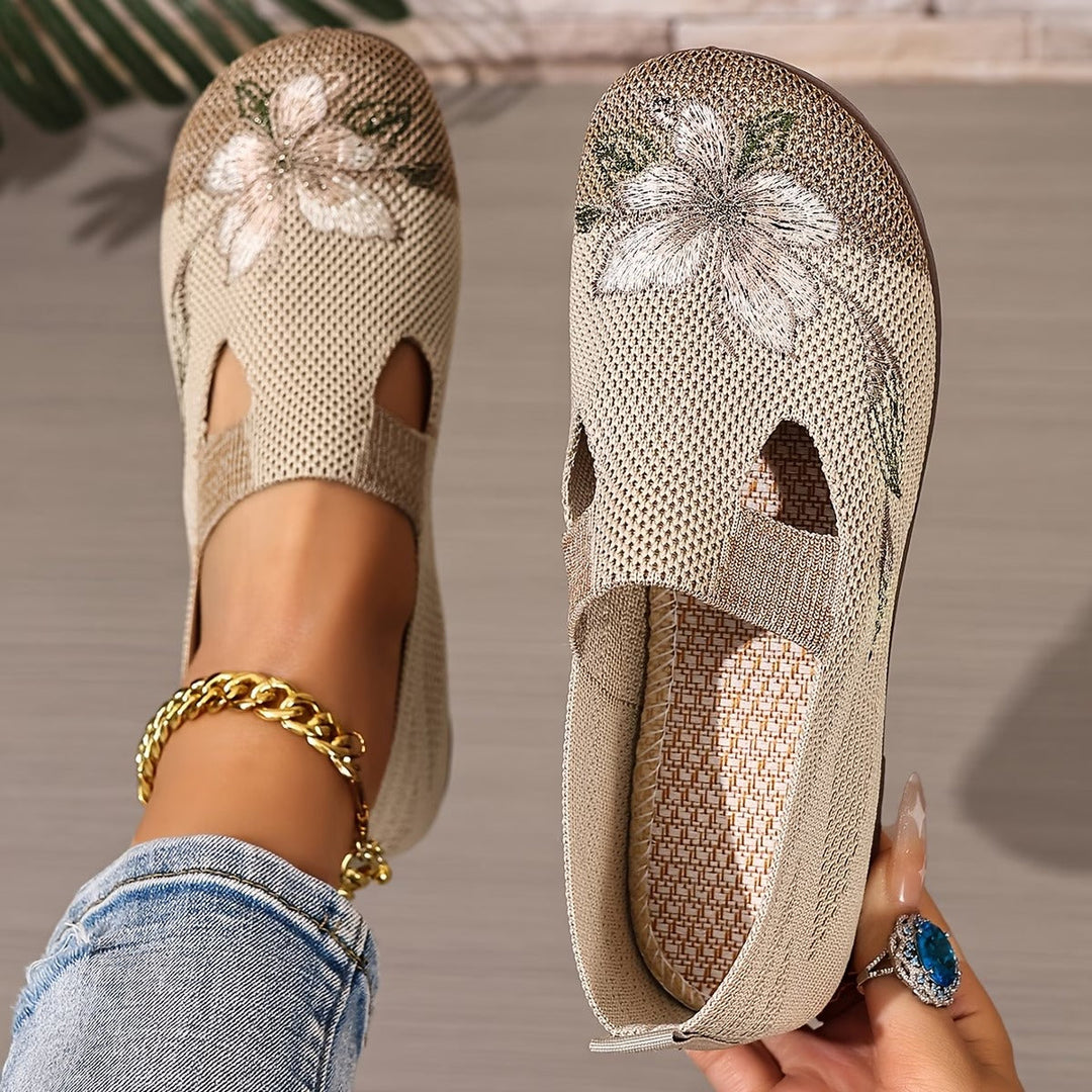 Liora™ Women's Shoes, Breathable, Aesthetic with Embroidery