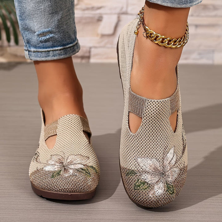 Liora™ Women's Shoes, Breathable, Aesthetic with Embroidery