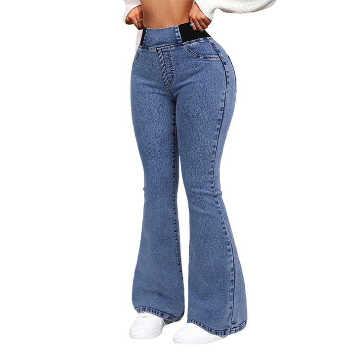 Yara™ Women's High-Waisted Jeans with Stretch Legs
