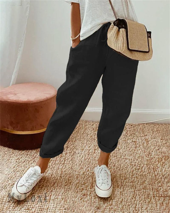 Dorevia™ Women's Comfortable and Lightweight Cotton and Linen Casual Pants