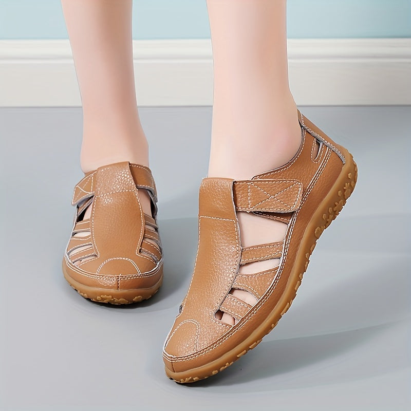 Norah™ Handmade Leather Moccasins with Soft Sole and Vintage Design