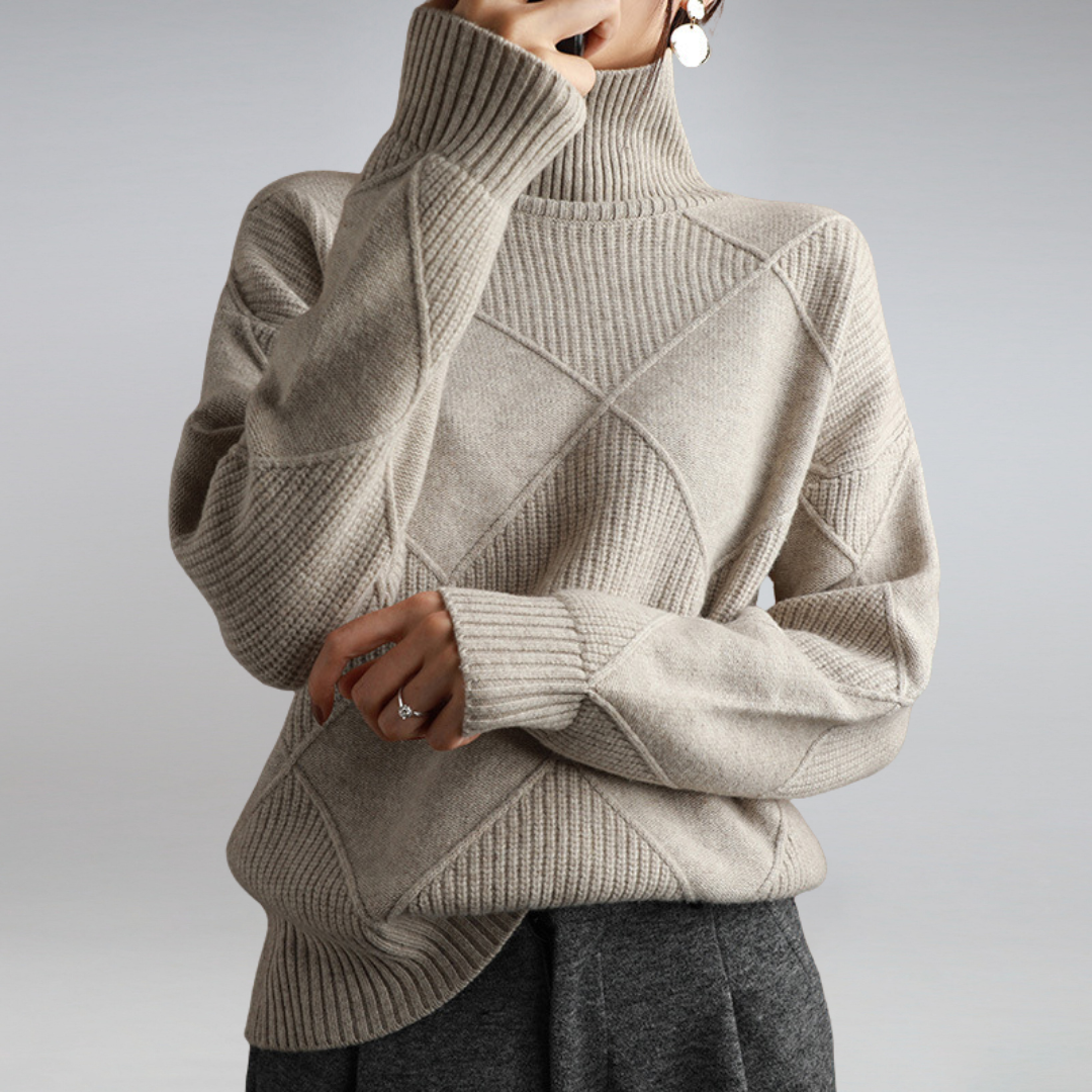 SIENNA - CASHMERE TURTLENECK SWEATER