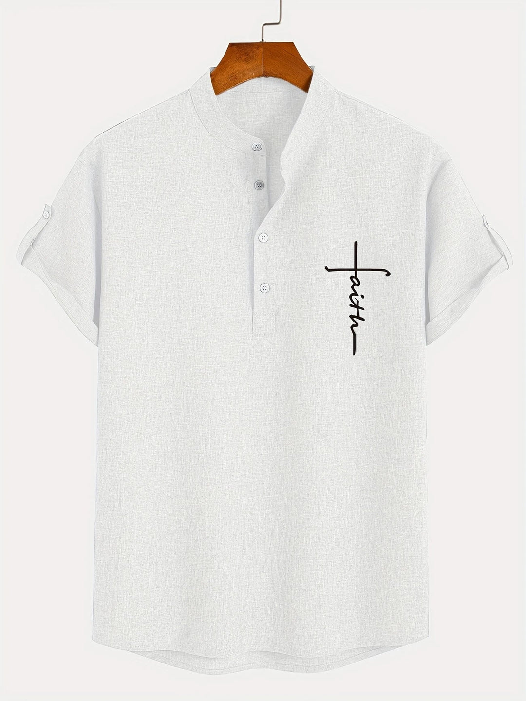 Hayes™ Elegant Short Sleeve High Neck Shirt