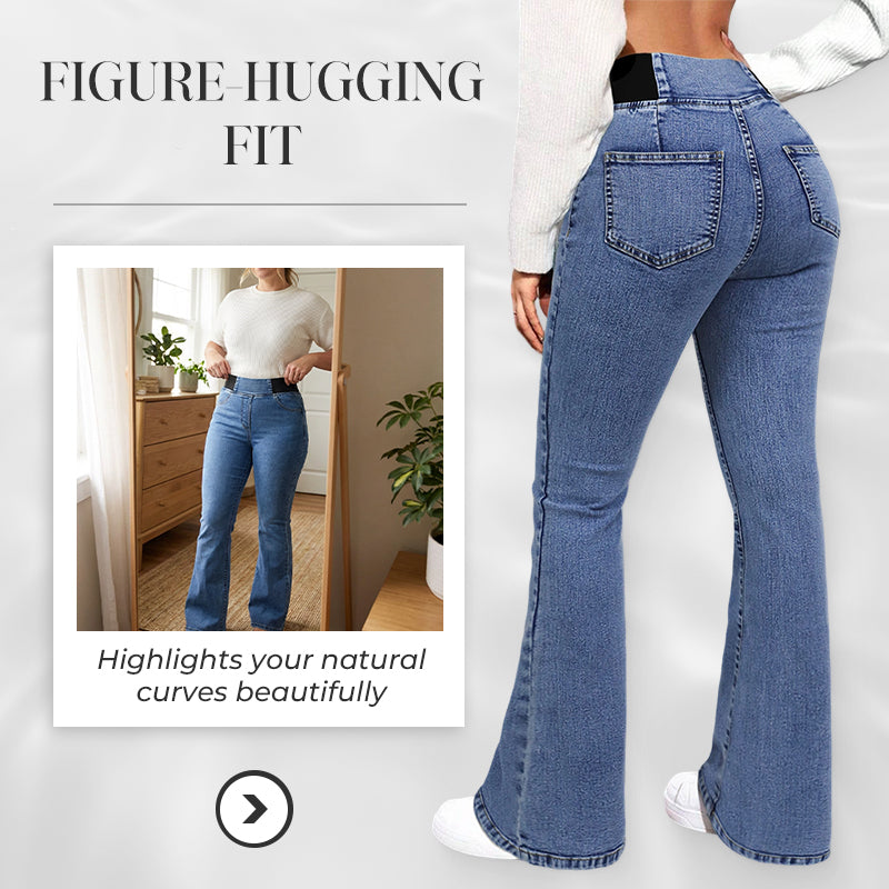 Yara™ Women's High-Waisted Jeans with Stretch Legs