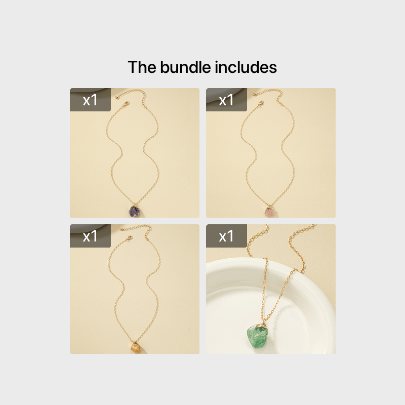 Taria™ Minimalist Necklace with Irregular Pendant Plated in 14K Gold