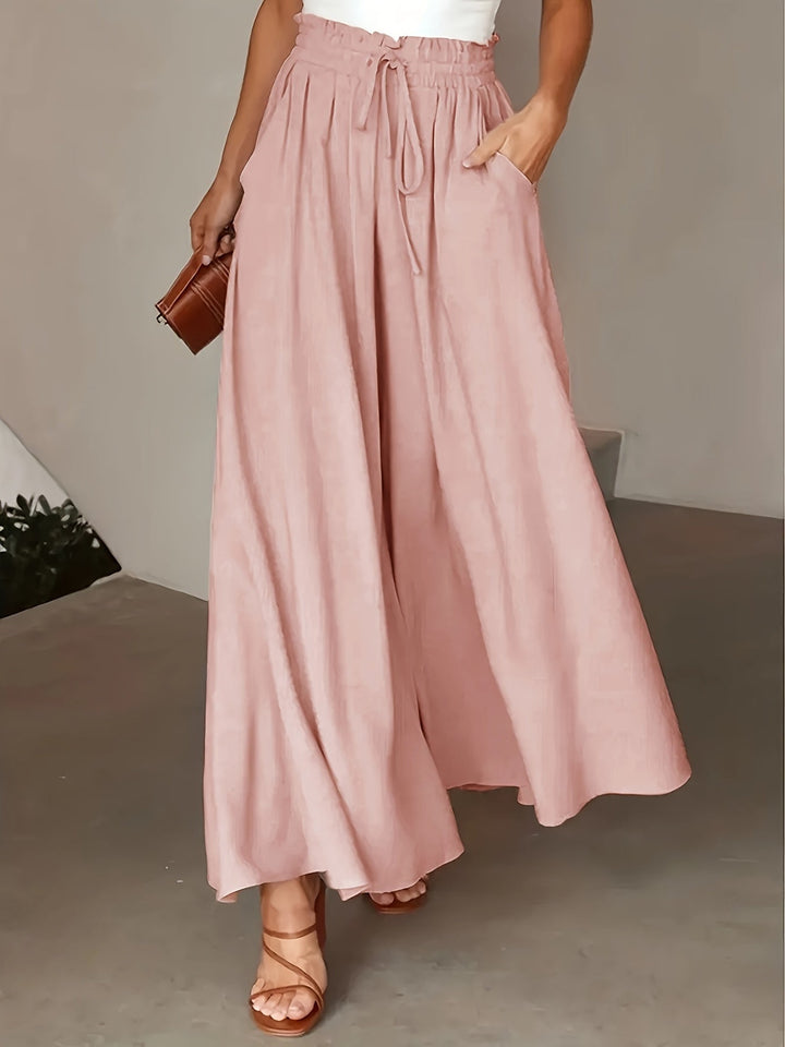 Corae™ Wide Leg Loose Pants with High Waist and Drawstring