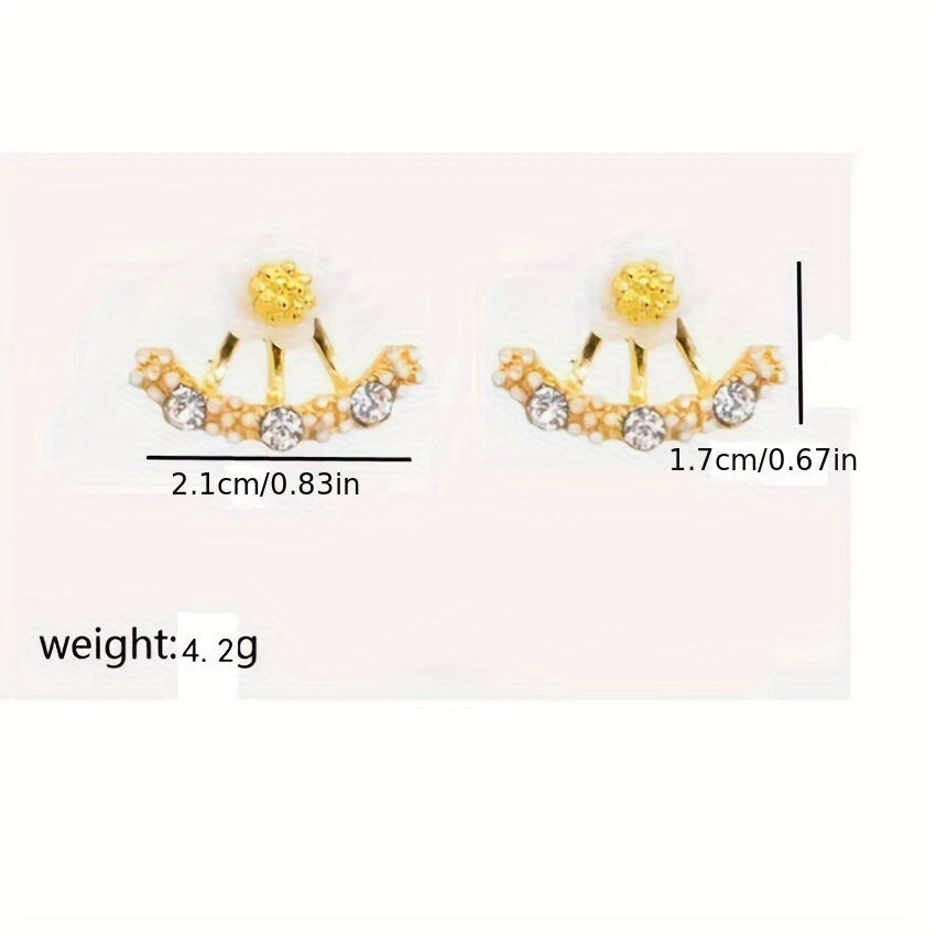 Faye™ Elegant Flower Stud Earrings with Modern Korean Style