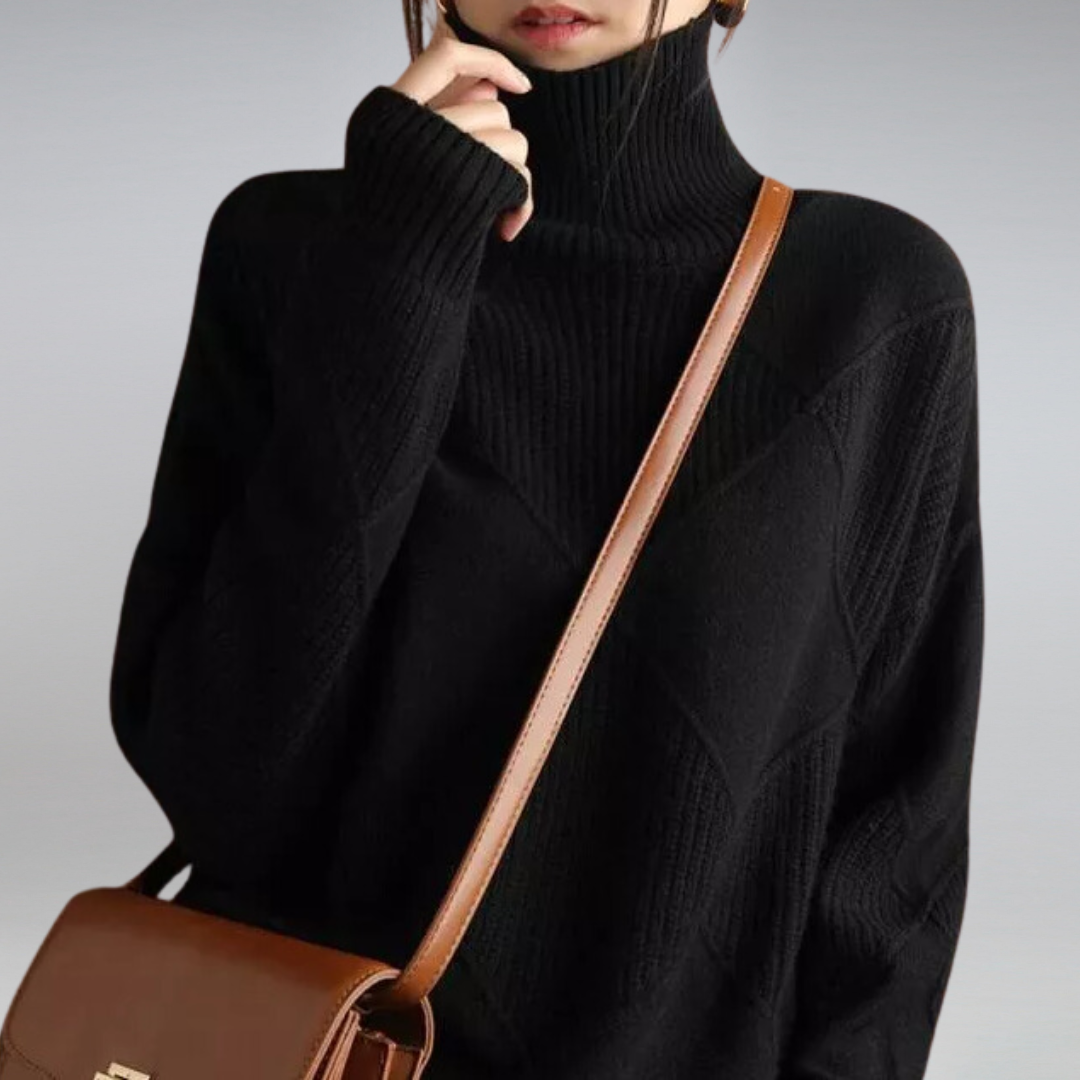 SIENNA - CASHMERE TURTLENECK SWEATER