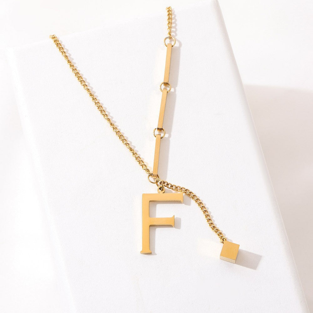 Blakely™ Necklace with Personalized Initial in Elegant Finish