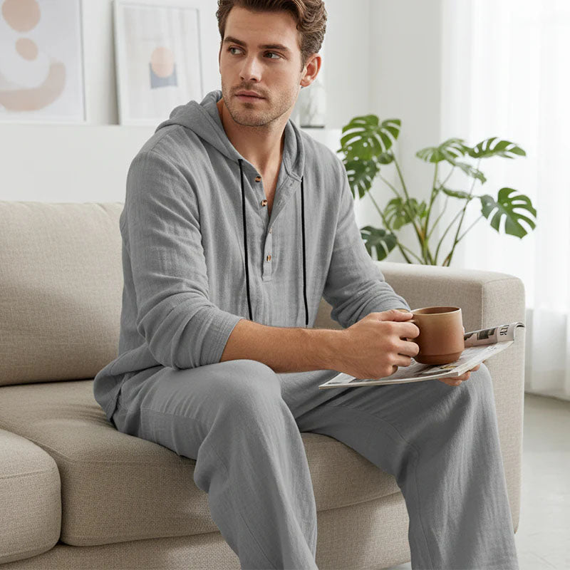Indirae™ Men's 2-Piece Set: Oversized Hoodie and Pants