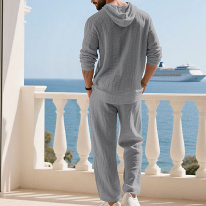 Indirae™ Men's 2-Piece Set: Oversized Hoodie and Pants