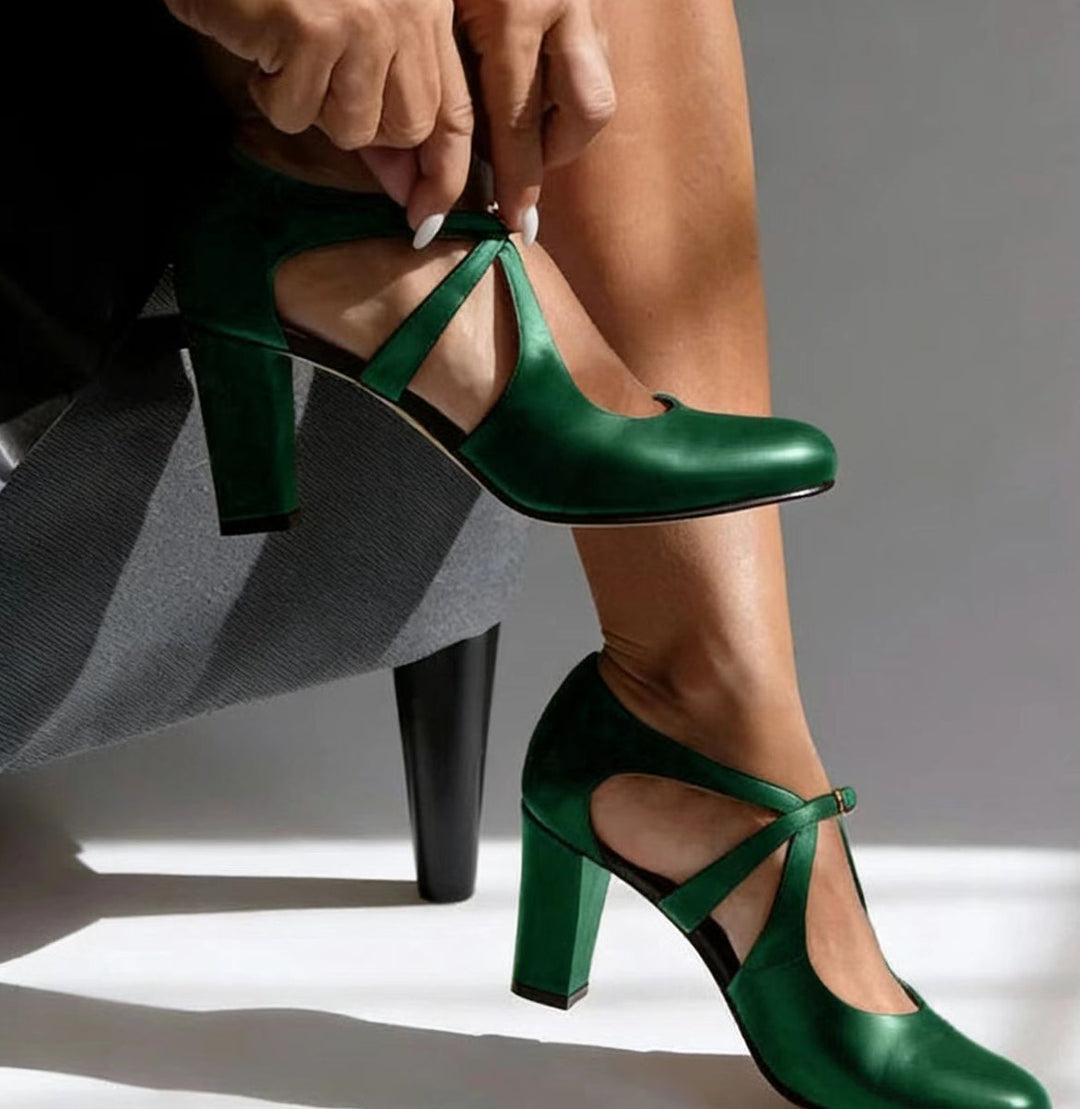 Fia™ Elegant Leather Heels