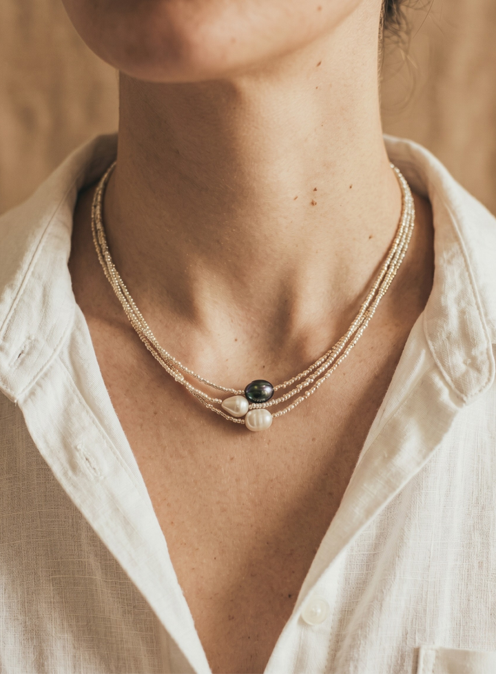 Quinira™ Harmony Pearl Necklace Set