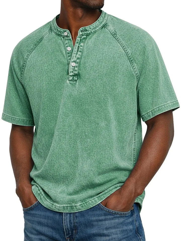 Zaviero™ Vintage Button-Up Shirt for Men