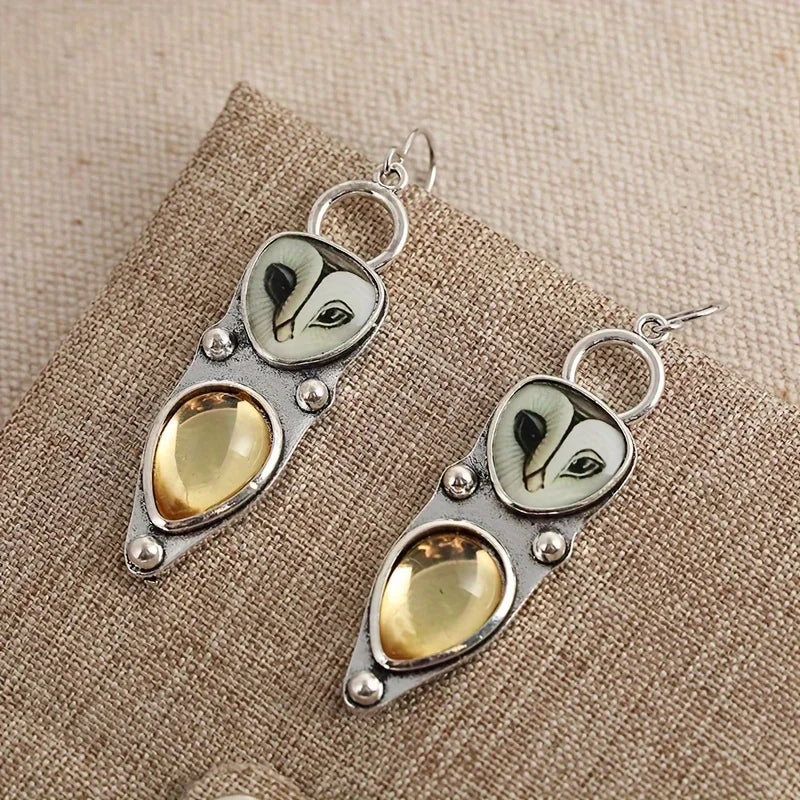 Runa™ Owl Dangle Earrings - Nickel-Free for Sensitive Ears