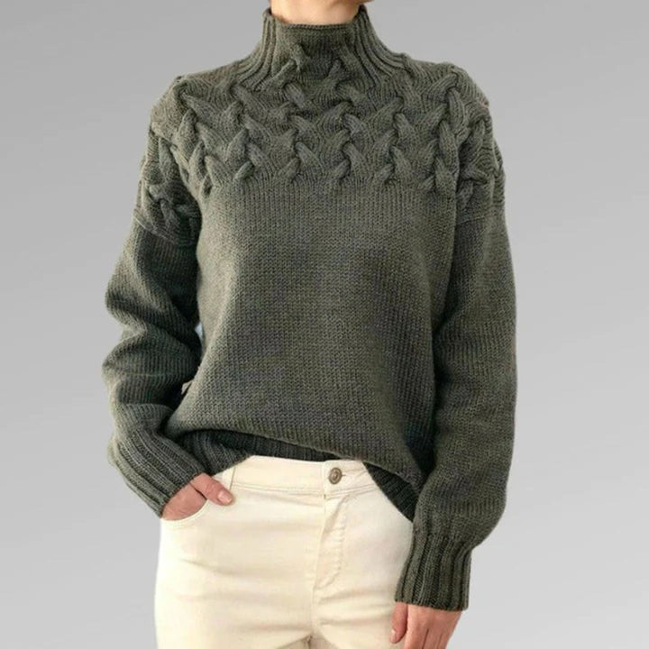TIARNI - KNITTED TURTLENECK SWEATER