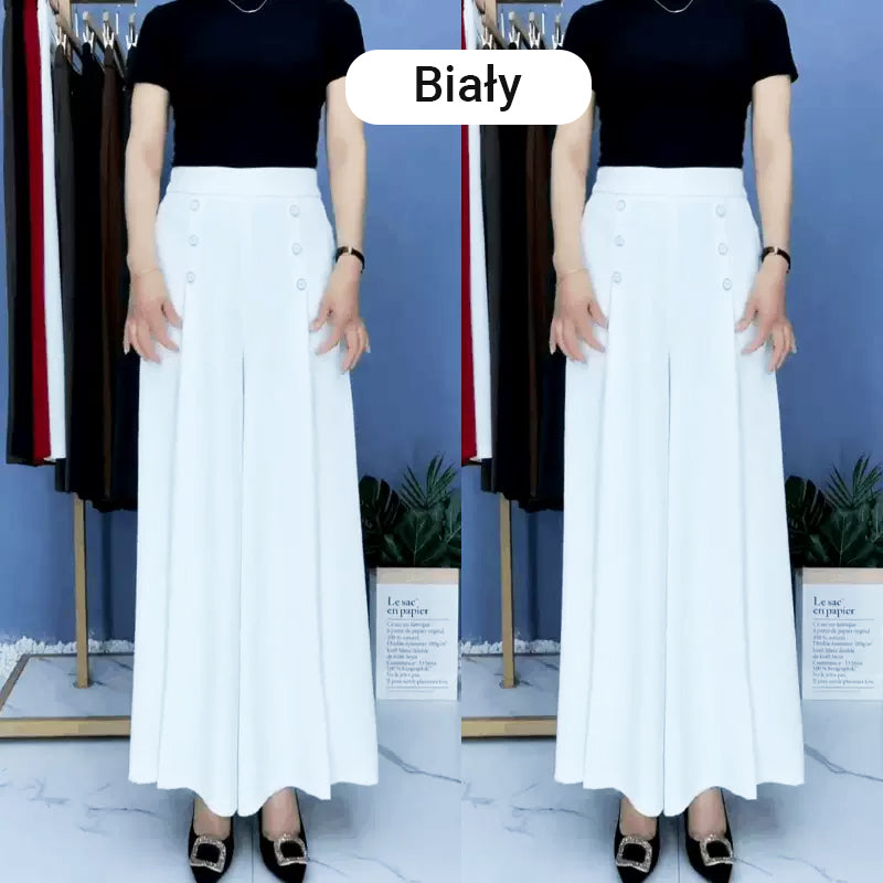 Nell™ Elegant Pleated Wide-Leg Pants