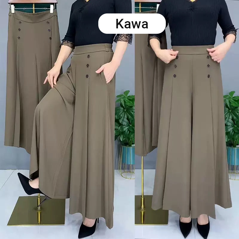 Nell™ Elegant Pleated Wide-Leg Pants