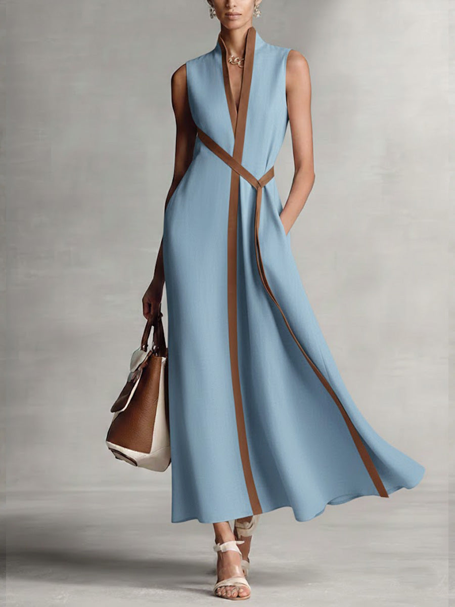 Bexley™ Refined Linen Blend Wrap Maxi Dress