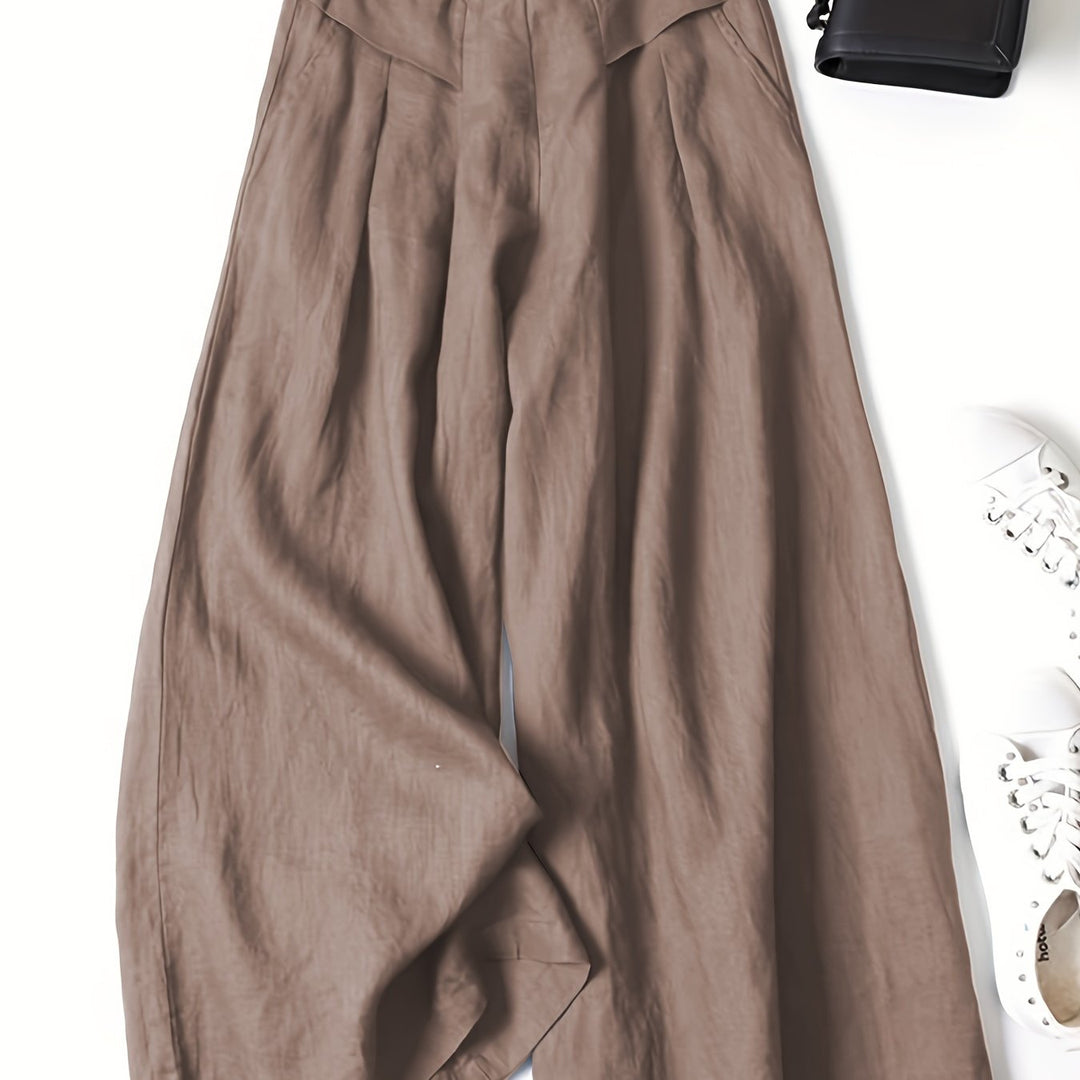 Brisae™ Vintage Style Wide Leg Linen Pants