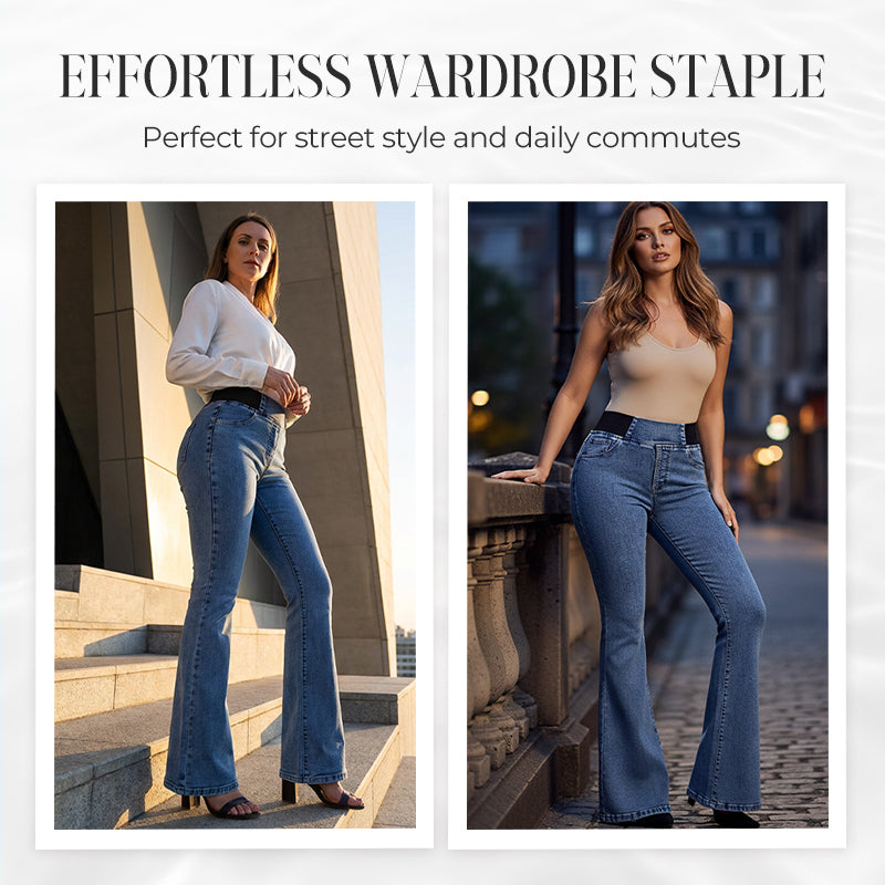 Yara™ Women's High-Waisted Jeans with Stretch Legs