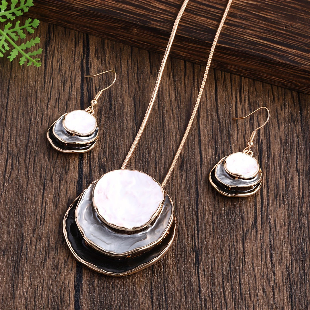 Vedae™ Elegant Flower Earrings with Gold Finish and Pearl