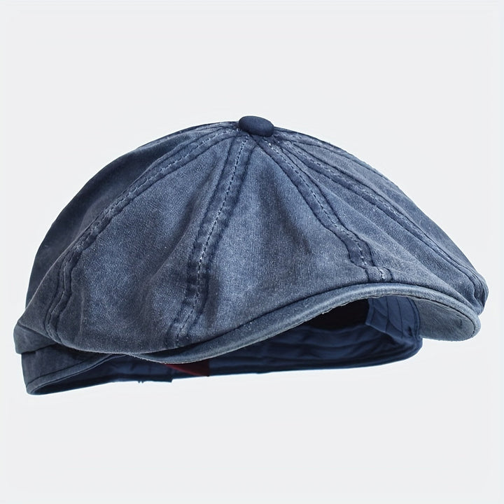Kavento™ Vintage Cotton Octagonal Cap with Classic Visor