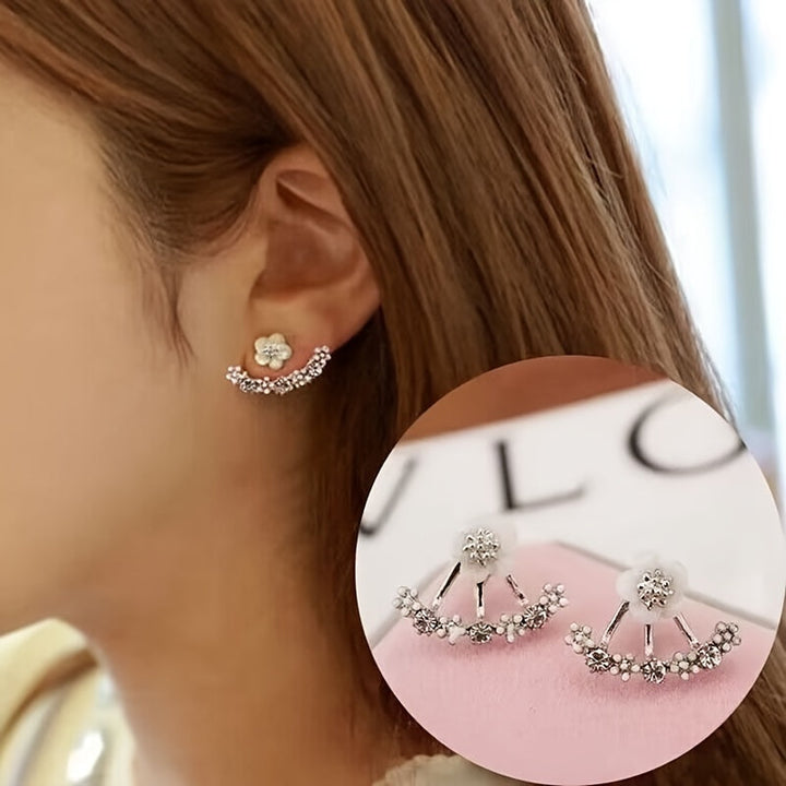 Faye™ Elegant Flower Stud Earrings with Modern Korean Style