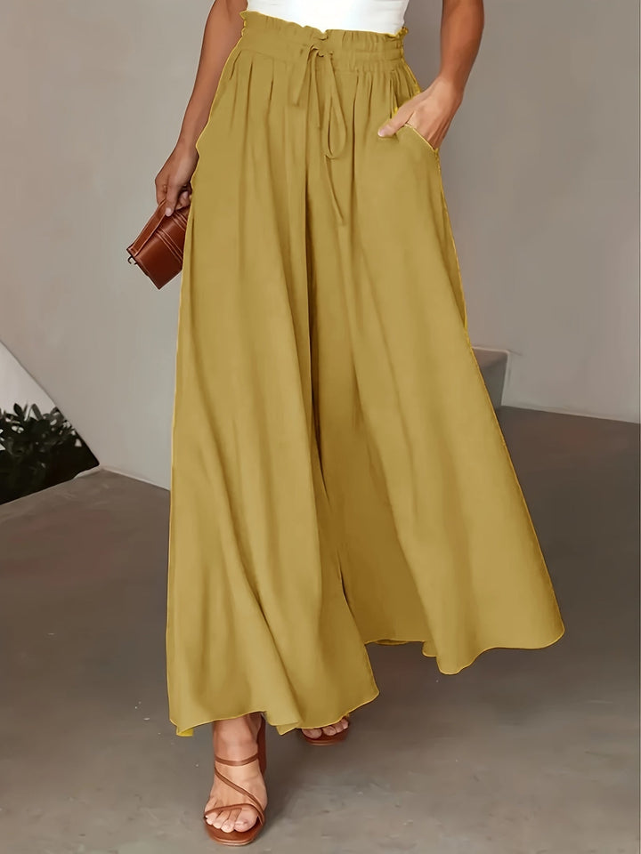 Corae™ Wide Leg Loose Pants with High Waist and Drawstring