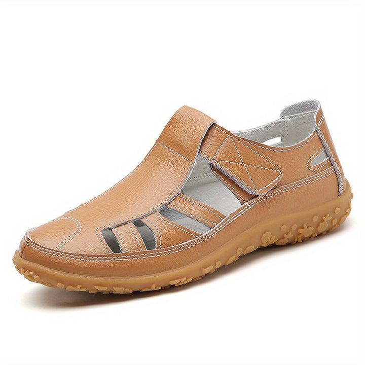 Norah™ Handmade Leather Moccasins with Soft Sole and Vintage Design