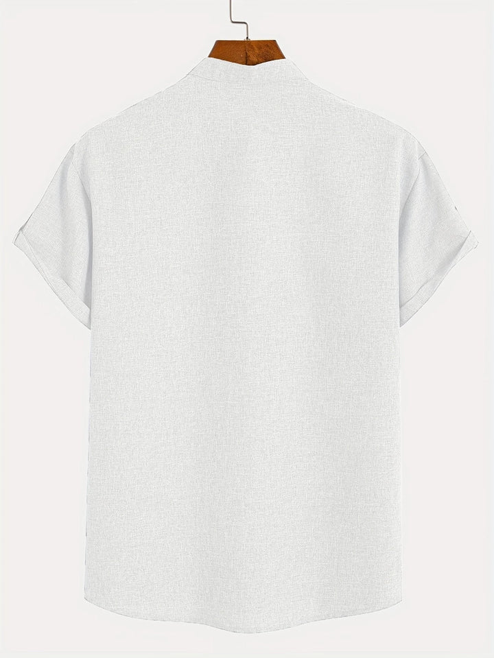 Hayes™ Elegant Short Sleeve High Neck Shirt