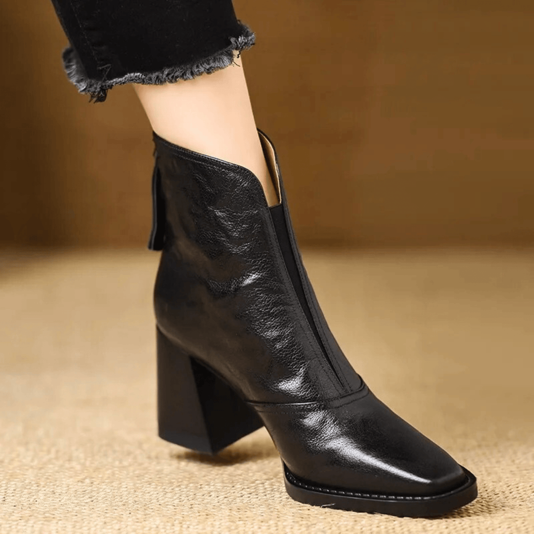 Cavelle™ Comfortable Luxury Ankle Boots with Stylish Mid Heel